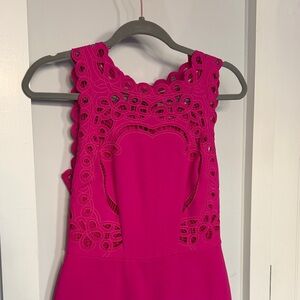 Ted Baker Dress - Fuchsia Midi - size 1